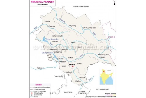 River Maps of Himachal Pradesh