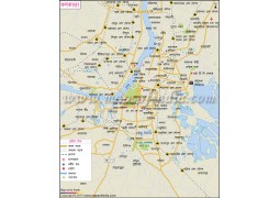 Kolkata City Map in Bengali Language