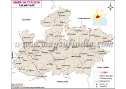Madhya Pradesh Railway Map