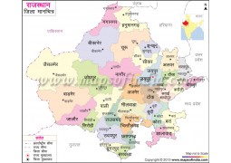 Rajasthan Map In Hindi