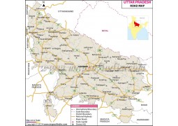 Uttar Pradesh Road Map