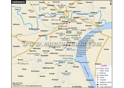 Varanasi City Map