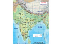 India Geographic Map Malayalam