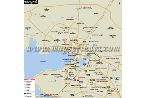 Bhopal City Map Malayalam