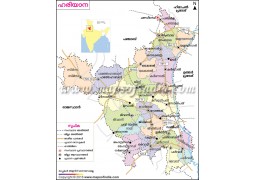 Haryana Map, Malayalam