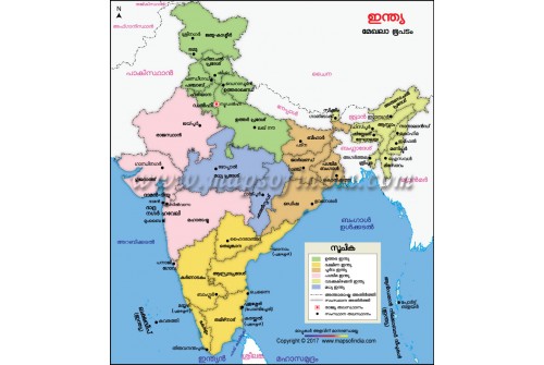 India Zone Map Malayalam