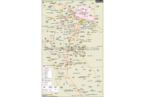 Jaipur City Map Malayalam