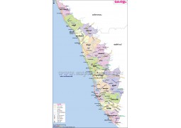 Kerala Map, Malayalam