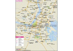 Kolkata City Map Malayalam