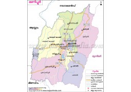 Manipur Map, Malayalam