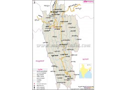 Mizoram Map Malayalam