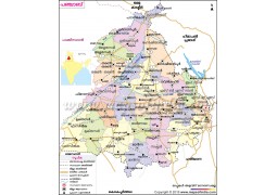 Punjab Map, Malayalam