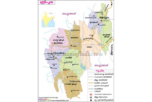 Tripura Map Malayalam