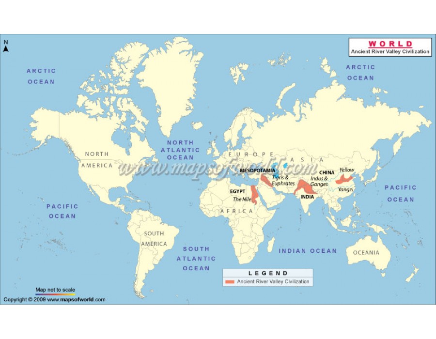 Buy World Map River Valley Civilizations